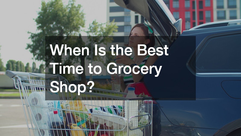 woman behind her car after grocery shopping