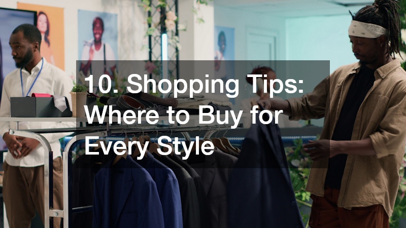 a man shopping for clothes