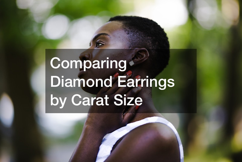 Comparing Diamond Earrings by Carat Size
