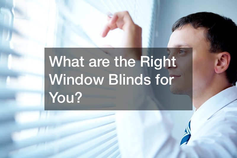 What are the Right Window Blinds for You?