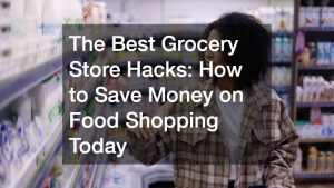 a woman shopping at the grocery store