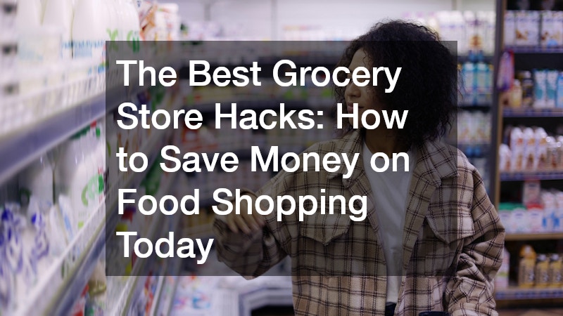 a woman shopping at the grocery store