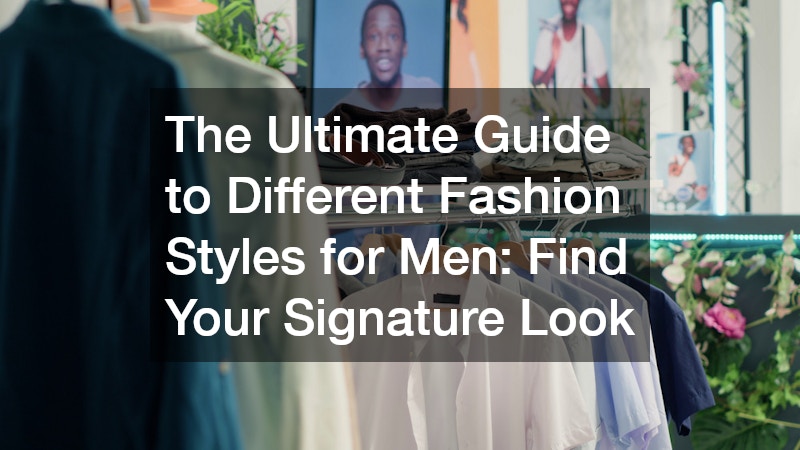 men's fashion section